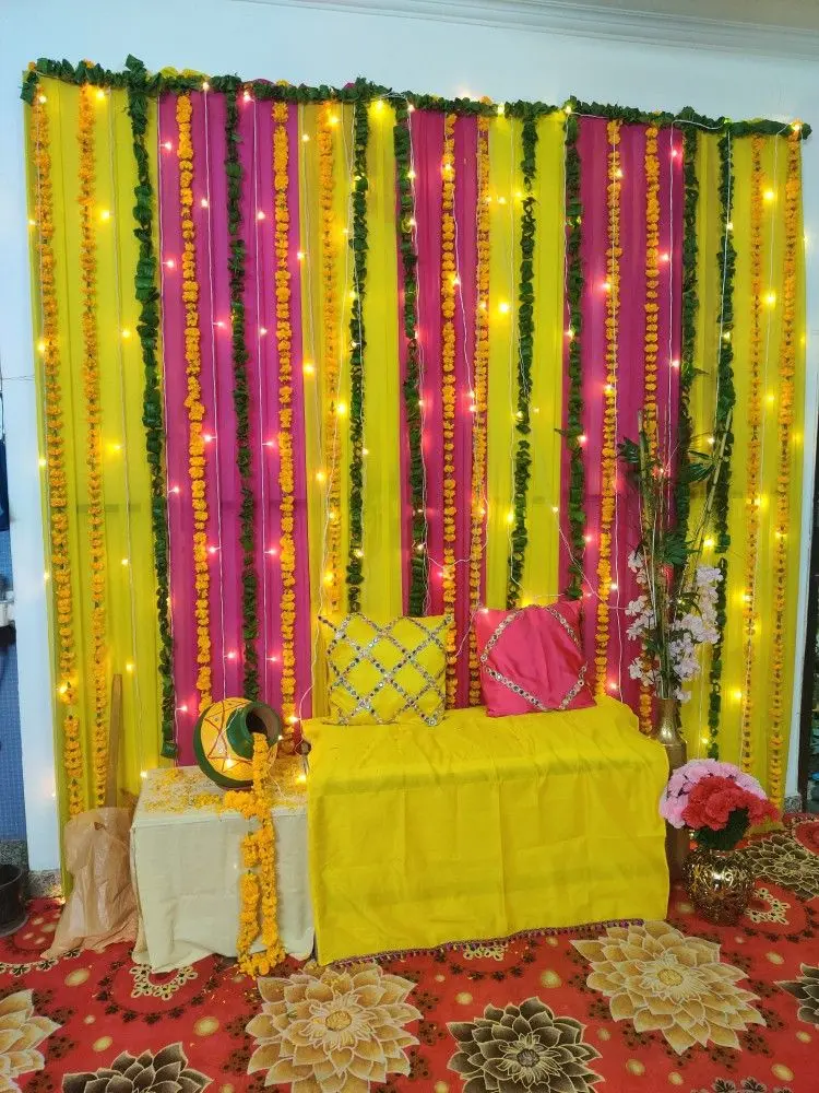 Haldi Decoration for girl